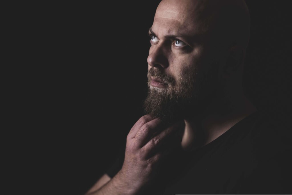 A man feeling high energy and vigor after overcoming a dopamine crash during NoFap.