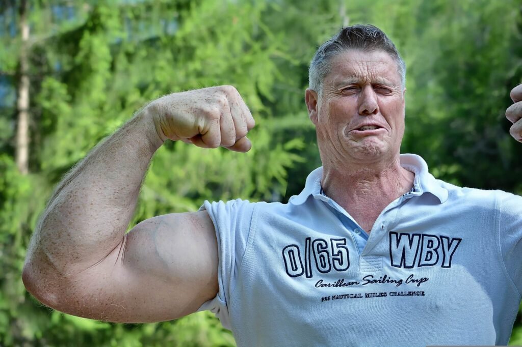 A determined man splashing cold water on his face to fight off a strong porn withdrawal craving.