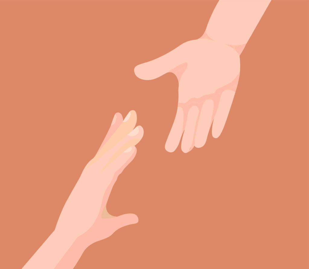 sometimes all you need is a helping hand